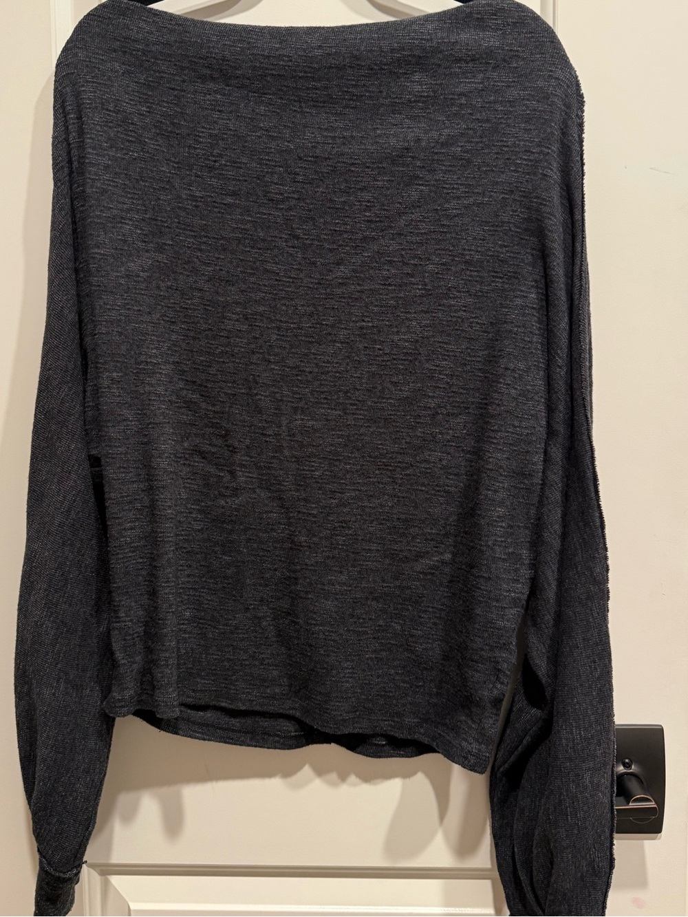 We The Free Off-the-Shoulder Sweater in Charcoal